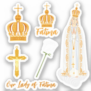 Onze dame van Fatima kroon Sticker