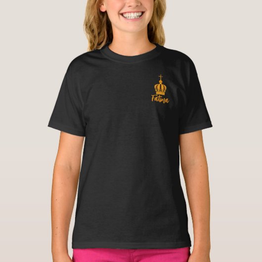 Onze dame van Fatima kroon T-shirt (Voorkant)