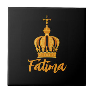 Onze dame van Fatima kroon Tegeltje