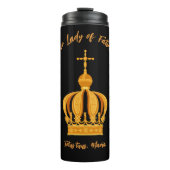 Onze dame van Fatima kroon Thermosbeker (Voorkant)