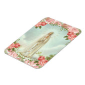 Onze dame van Fatima Roses Magneet (Linkerzijde)