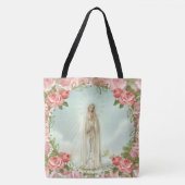 Onze dame van Fatima Roses Tote Bag (Voorkant)
