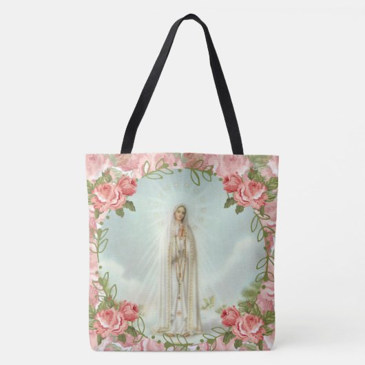 Onze dame van Fatima Roses Tote Bag (Voorkant)