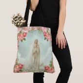 Onze dame van Fatima Roses Tote Bag (Dichtbij)