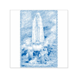Onze dame van Fatima Rubber Stamp Zelfinktende Stempel
