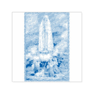 Onze dame van Fatima Rubber Stamp Zelfinktende Stempel