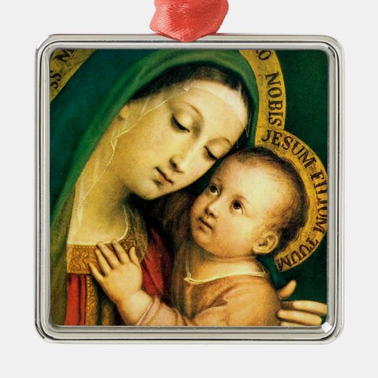 onze dame van goede raad metalen ornament (Voorkant)