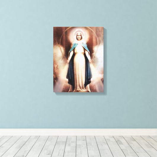 Onze dame van Grace Canvas Afdruk (Insitu (Houten vloer))