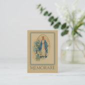Onze dame van Grace Memorare Heilige Kaart Visitekaartje (Staand voorkant)
