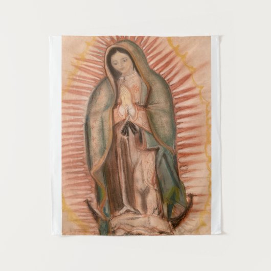 Onze dame van Guadalupe - Aangepast tapijt Wandkleed (Voorkant)