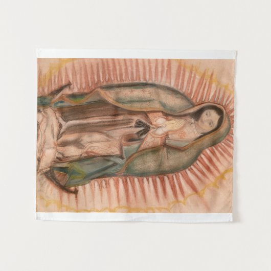 Onze dame van Guadalupe - Aangepast tapijt Wandkleed (Voorkant (horizontaal))