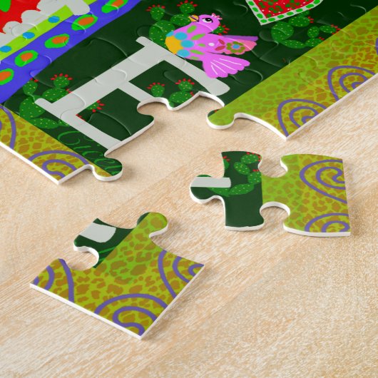 Onze dame van Guadalupe Angel Peace Legpuzzel (Zijkant)