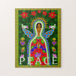 Onze dame van Guadalupe Angel Peace Legpuzzel