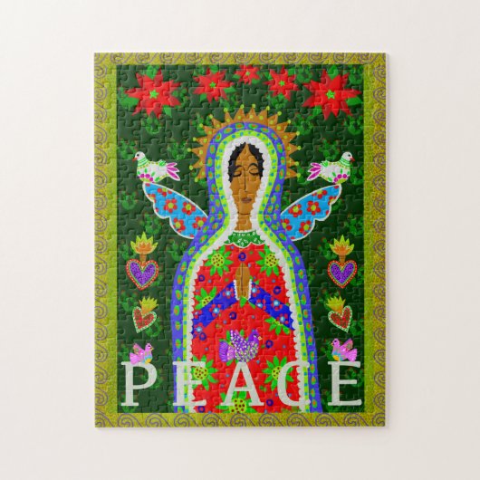Onze dame van Guadalupe Angel Peace Legpuzzel (Verticaal)