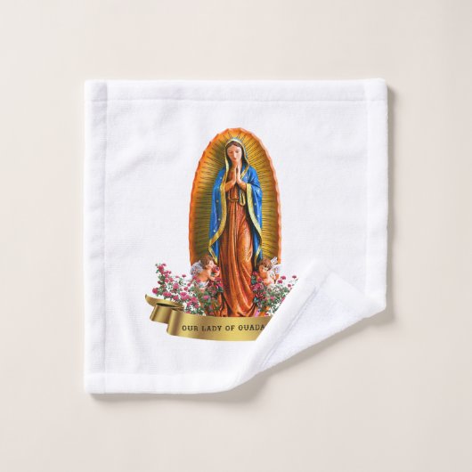 Onze dame van Guadalupe Bad Handdoek (Wasdoekje)