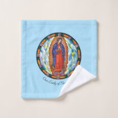 Onze dame van Guadalupe Bad Handdoek (Wasdoekje)