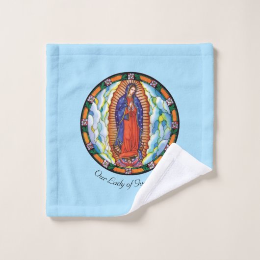 Onze dame van Guadalupe Bad Handdoek (Wasdoekje)