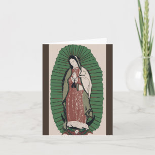 Onze dame van Guadalupe Bedankkaart