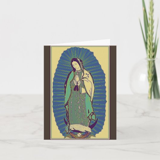 Onze dame van Guadalupe Bedankkaart (Voorkant)