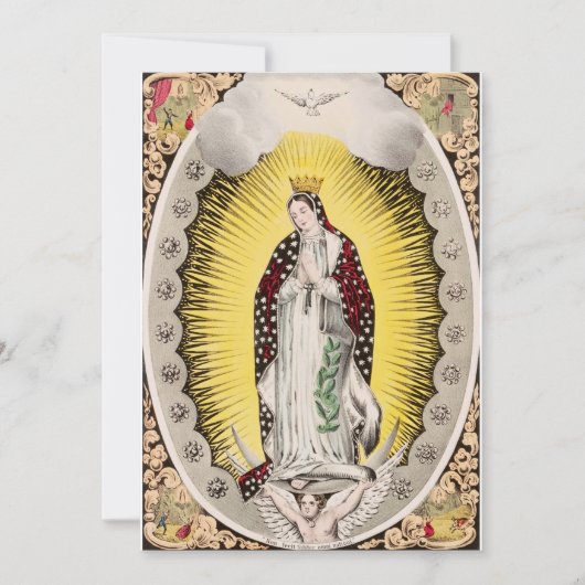 Onze dame van Guadalupe Bedankkaart (Voorkant)