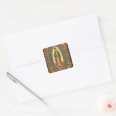 onze dame van guadalupe bidt voor ons ! vierkante sticker (Envelop)