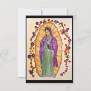Onze dame van Guadalupe Blank Kaart