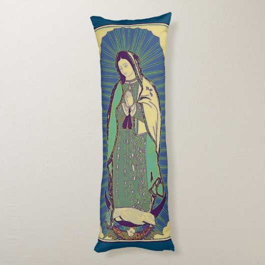 Onze dame van Guadalupe Body Pillow Lichaamskussen (Achterkant (Verticaal))