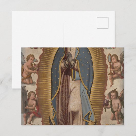 Onze dame van Guadalupe Briefkaart (Voorkant / Achterkant)