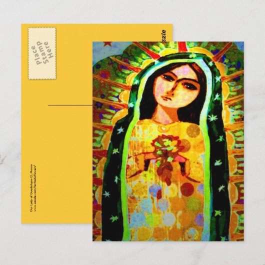 Onze dame van Guadalupe Briefkaart (Voorkant / Achterkant)