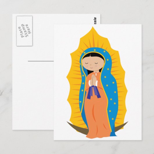 Onze dame van Guadalupe Briefkaart (Voorkant / Achterkant)