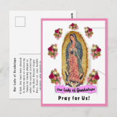Onze dame van Guadalupe Briefkaart (Voorkant / Achterkant)