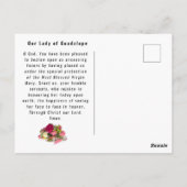 Onze dame van Guadalupe Briefkaart (Achterkant)