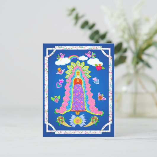Onze dame van Guadalupe Briefkaart (Staand voorkant)