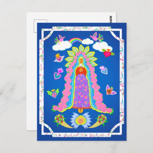 Onze dame van Guadalupe Briefkaart (Voorkant / Achterkant)