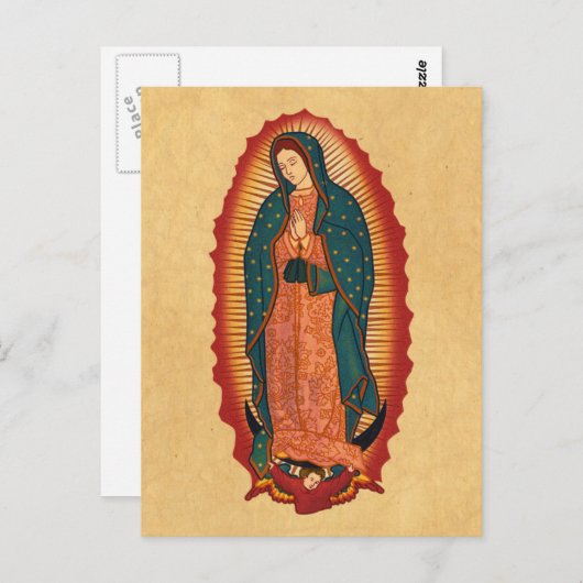 Onze dame van Guadalupe Briefkaart (Voorkant / Achterkant)