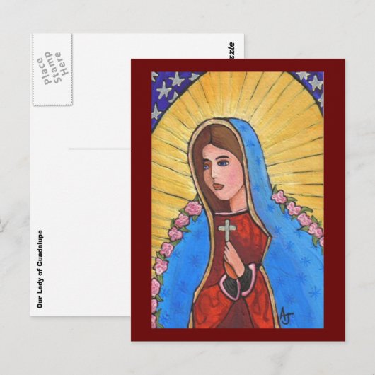 Onze dame van Guadalupe - briefkaart (Voorkant / Achterkant)