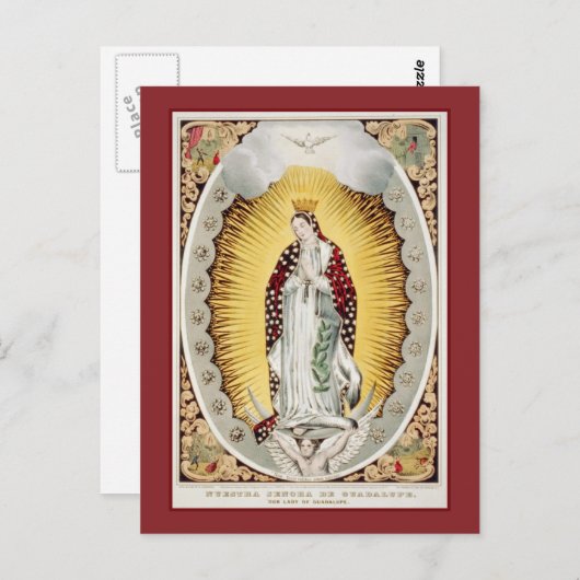Onze dame van Guadalupe Briefkaart (Voorkant / Achterkant)