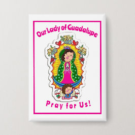 Onze dame van Guadalupe Button