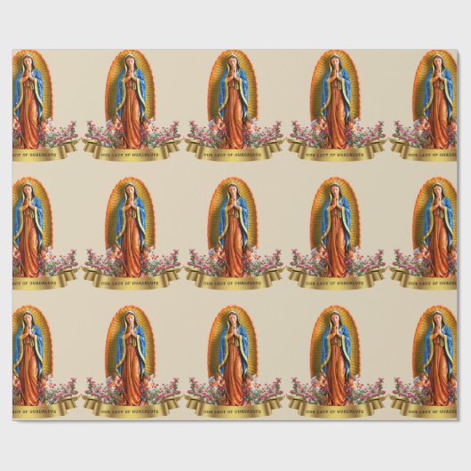 Onze dame van Guadalupe Cadeaupapier (Vlak)
