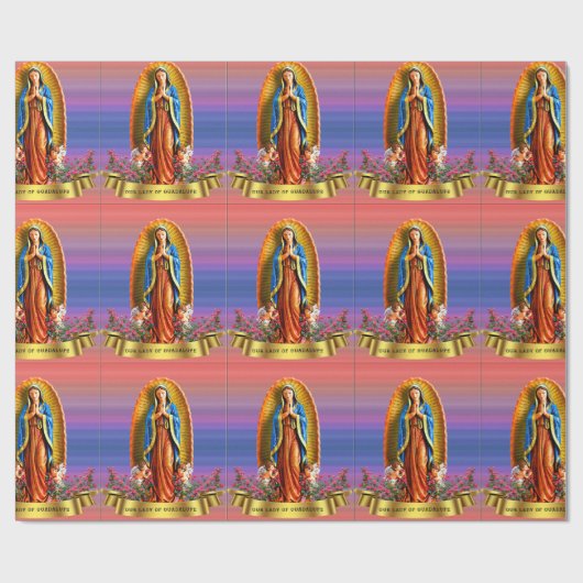 Onze dame van Guadalupe Cadeaupapier (Vlak)