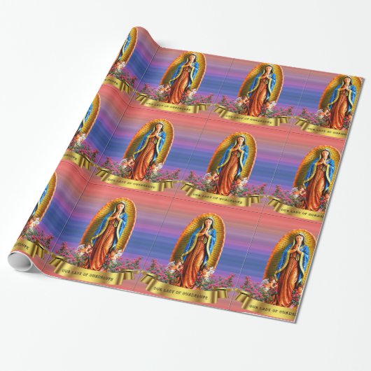 Onze dame van Guadalupe Cadeaupapier (Uitgerold)