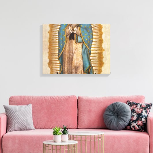 Onze dame van Guadalupe Canvas Afdruk (Insitu (Woonkamer))