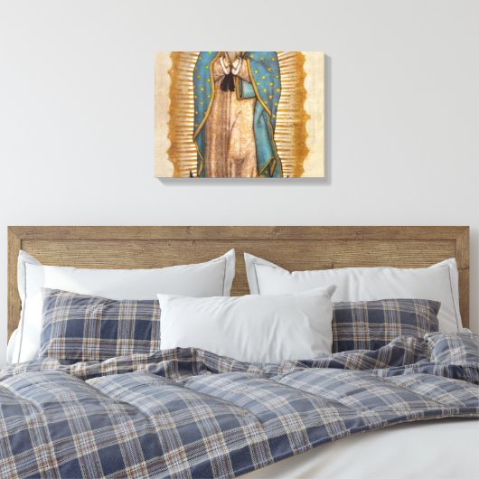 Onze dame van Guadalupe Canvas Afdruk (Insitu (Slaapkamer))