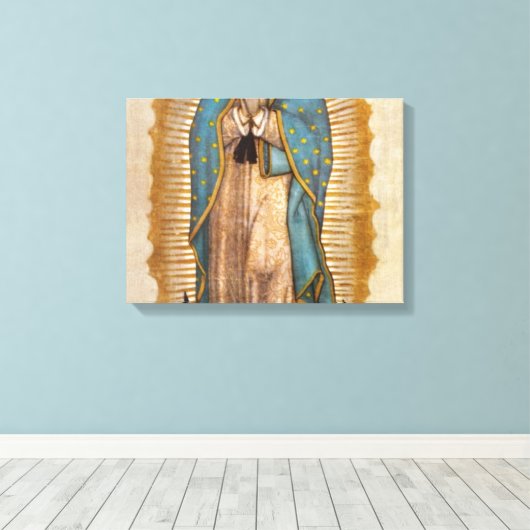 Onze dame van Guadalupe Canvas Afdruk (Insitu (Houten vloer))