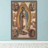 Onze dame van Guadalupe Canvas Afdruk (Insitu (Houten vloer))