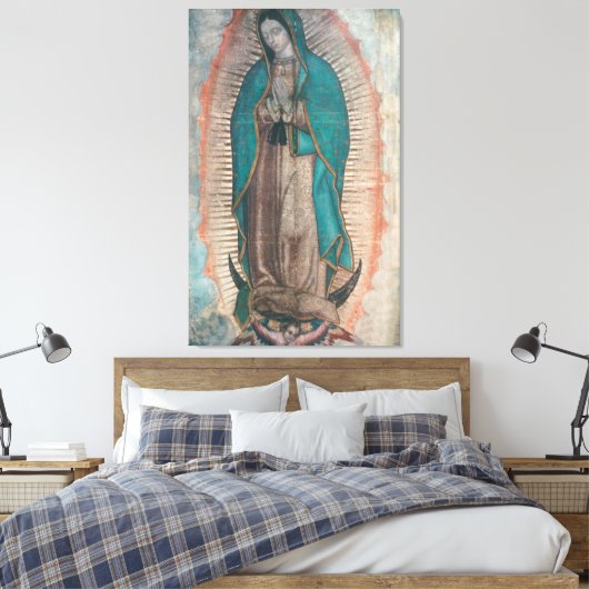Onze dame van Guadalupe Canvas Afdruk (Insitu (Slaapkamer))