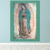 Onze dame van Guadalupe Canvas Afdruk (Insitu (Houten vloer))