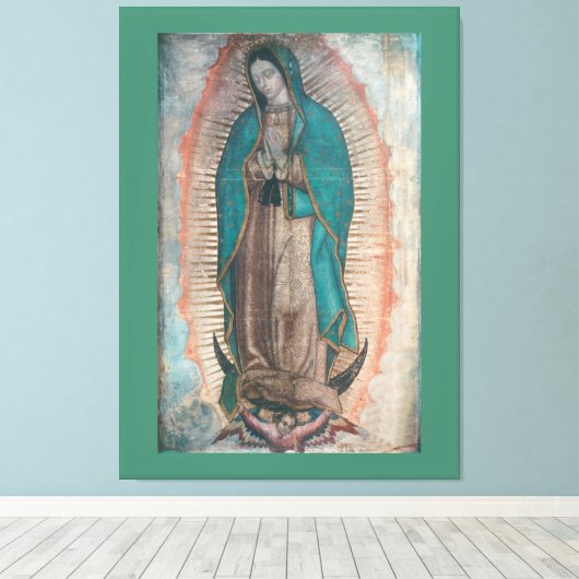 Onze dame van Guadalupe Canvas Afdruk (Insitu (Houten vloer))