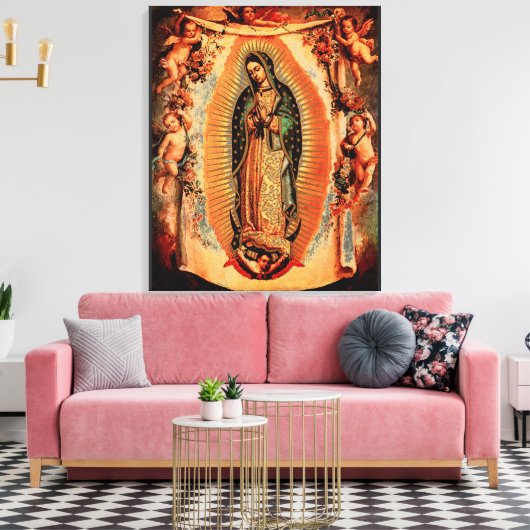 Onze dame van Guadalupe Canvas Afdruk (Insitu (Woonkamer))