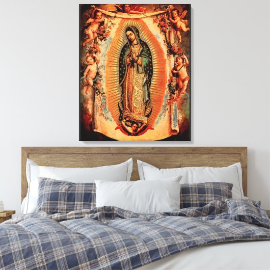 Onze dame van Guadalupe Canvas Afdruk (Insitu (Slaapkamer))